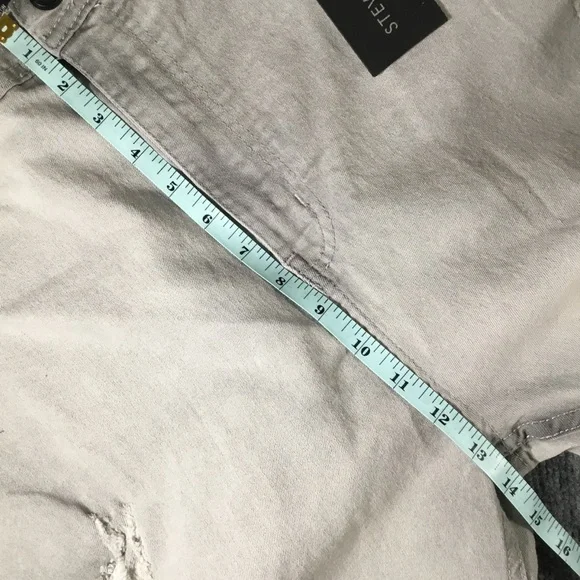 Steve’s Jeans denim distressed jean shorts men’s waist size 46 NWT - Picture 11 of 12